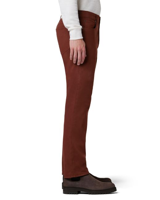 Joe's Jeans Red The Brixton Slim Straight Leg Chinos for men