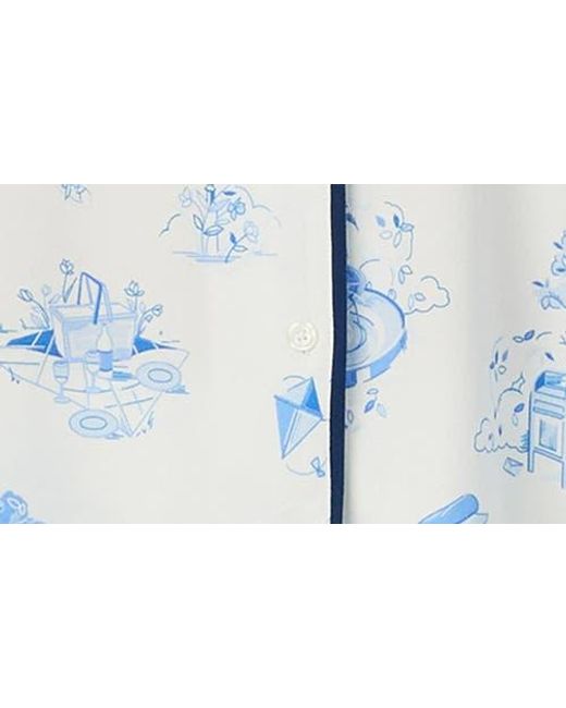 Kate Spade Blue Print Pajamas