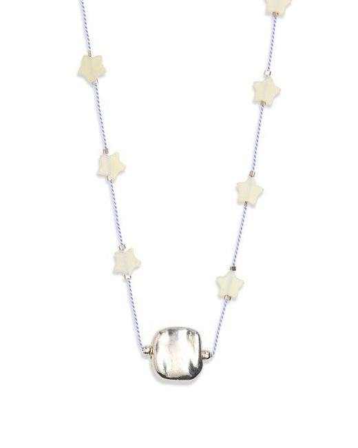 Isshi Desnuda Station Pendant Necklace in White | Lyst