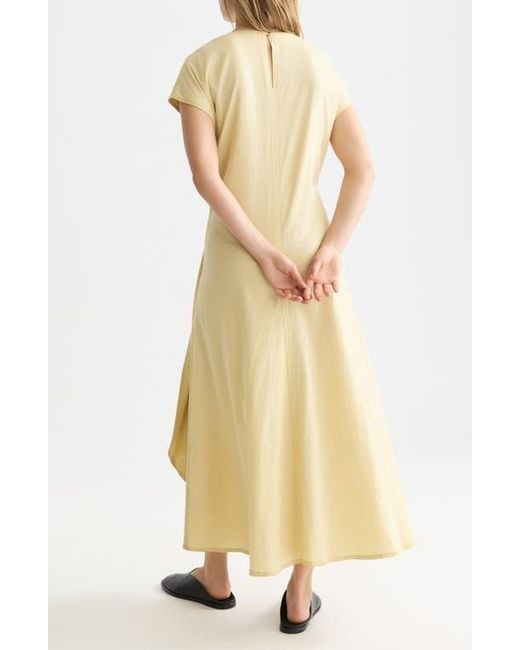 Scotch & Soda Relaxed Linen Blend Maxi Dress in Metallic | Lyst
