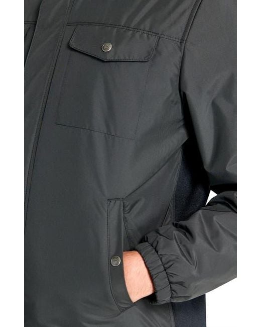 Con.struct Gray Slim Fit Solid Recycled Hybrid Field Jacket for men
