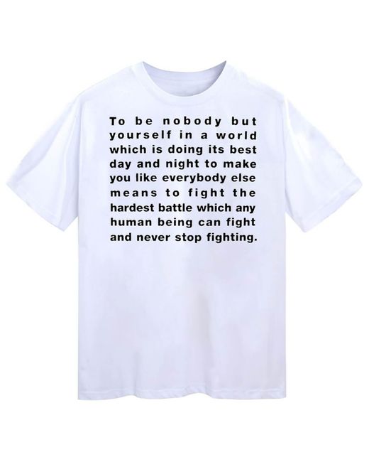 VERYRARE White Be Yourself Tee for men