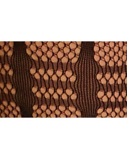 Commando Black Plaid Fishnet Tights