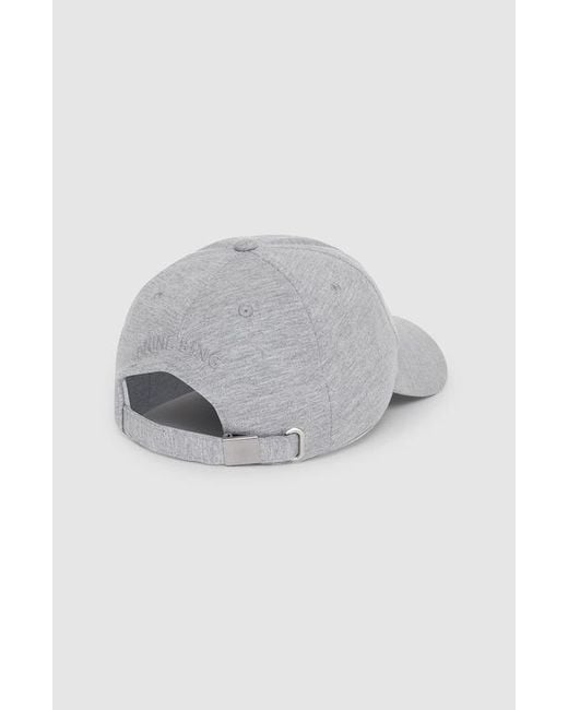 Anine Bing Gray Jeremy Baseball Cap Framed Monogram