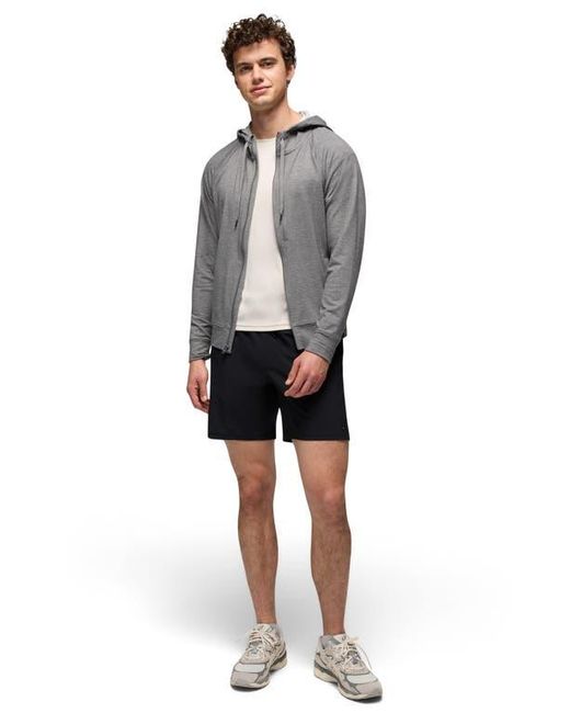 Prana Black Discovery Trail Drawstring Shorts for men