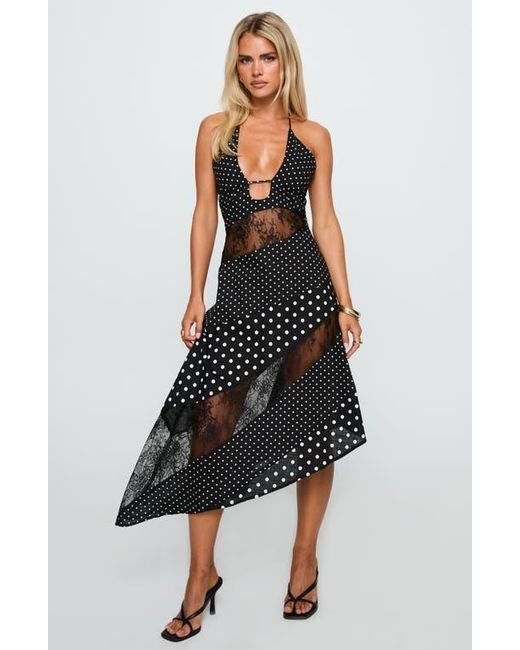princess polly down with love dress Princess Polly Down With Love Asymmetric Sleeveless Midi Dress in Black