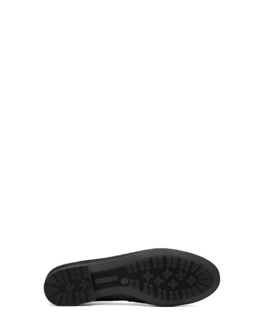 Ara Black Sangria Cap Toe Flat