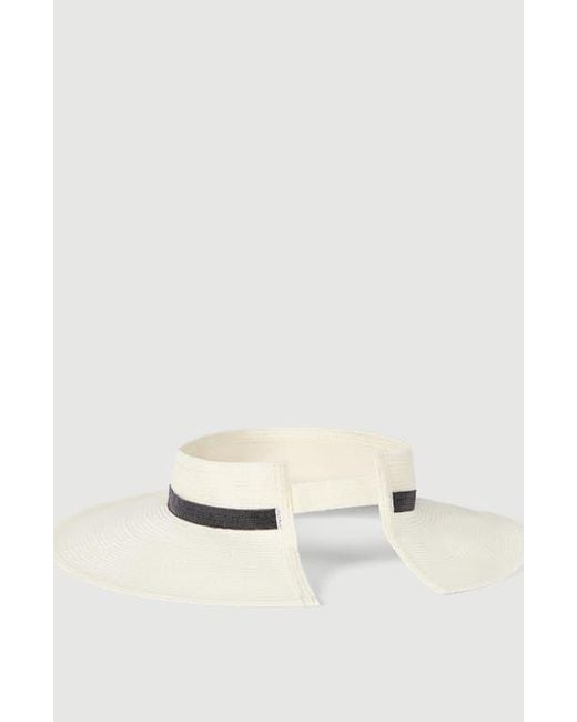 Brunello Cucinelli White Hemp Visor