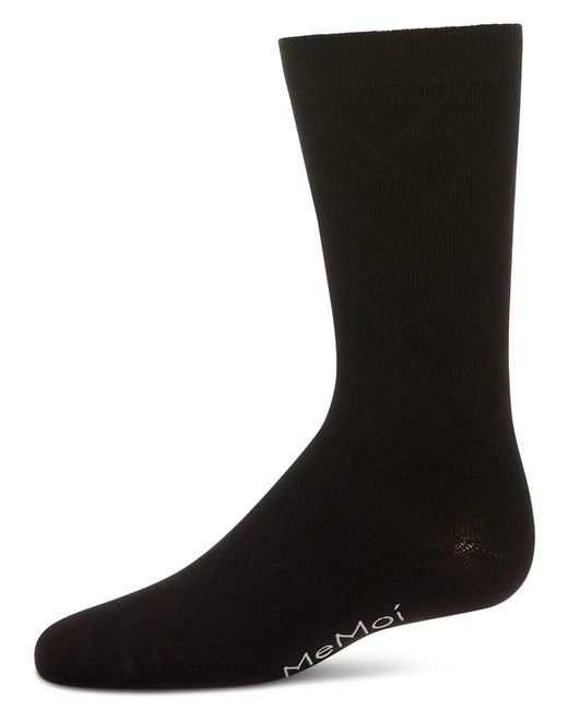 Memoi Black Diamond Crew Socks for men