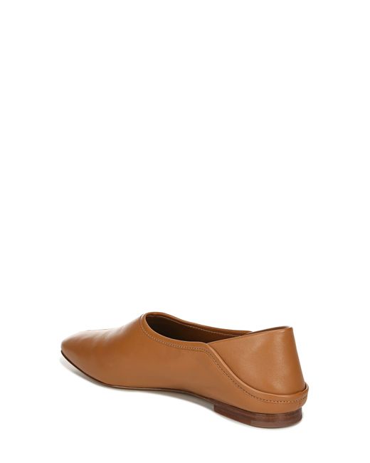 vince branine leather flat