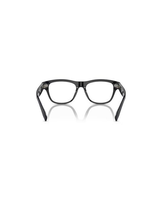 Brunello Cucinelli Black 54Mm Rectangle Optical Glasses for men