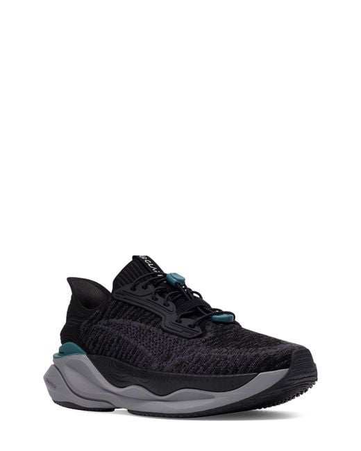 Clarks Black Pace Rise Sneaker for men
