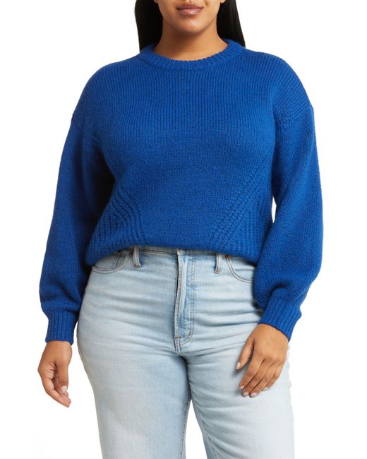 Madewell Blue Wedge Sweater