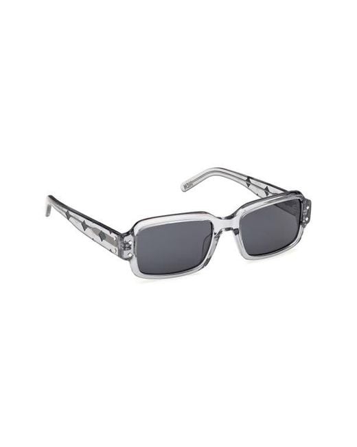 MCM Blue 54Mm Rectangular Sunglasses