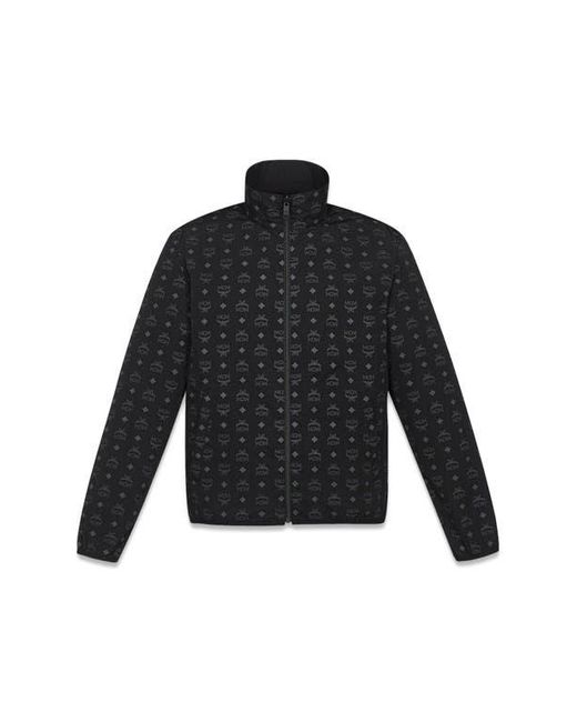MCM Black Reversible Monogram Print Windbreaker for men
