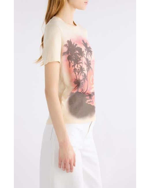 Chloé White Sunset Cotton Jersey Graphic T-Shirt