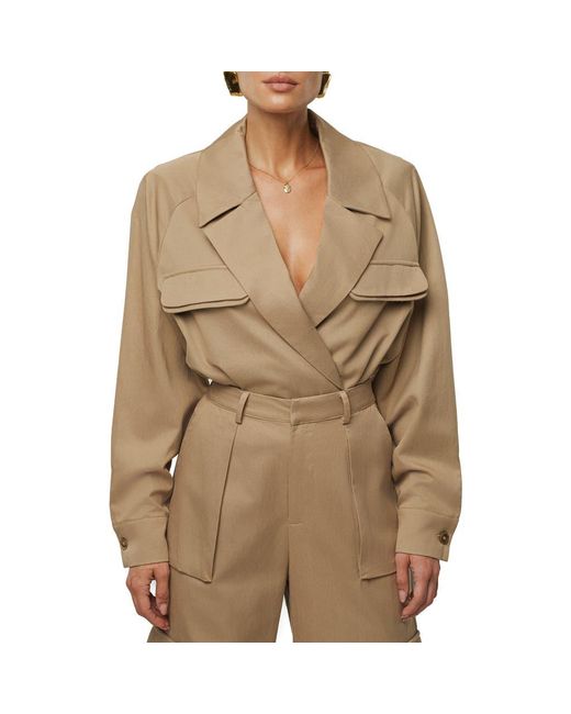 JLUXLABEL Brown Theory Bodysuit