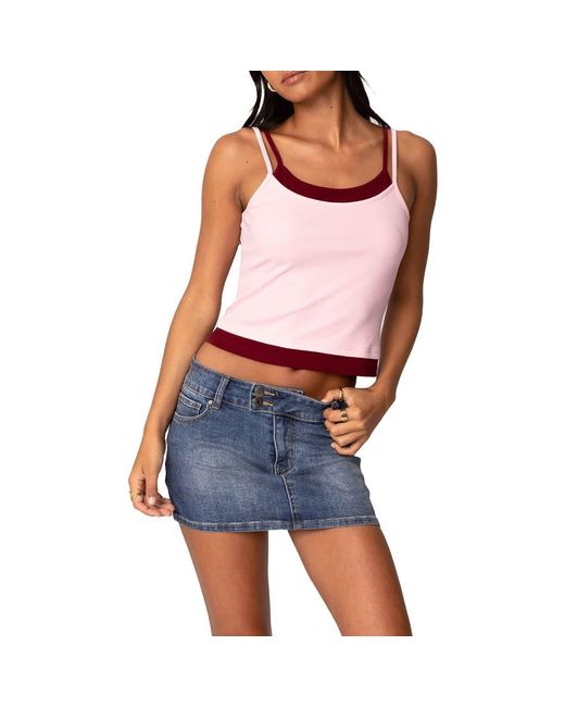 Edikted Blue Element Layered Camisole
