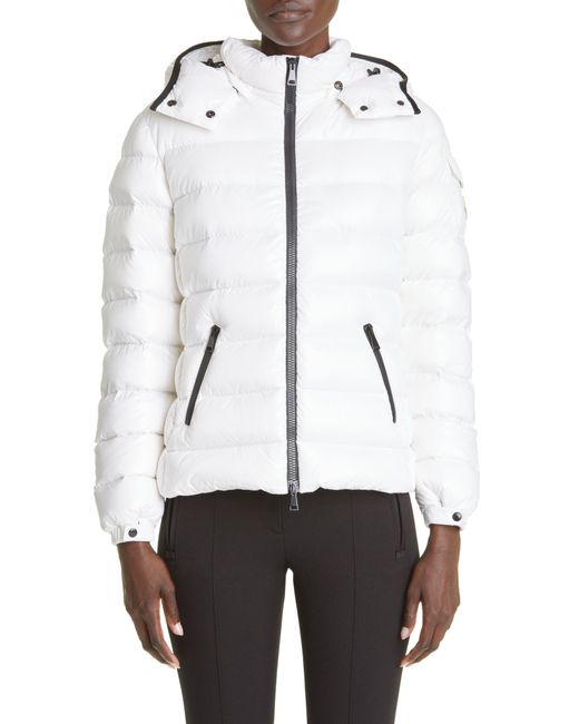Moncler Bady Down Puffer Jacket in White | Lyst