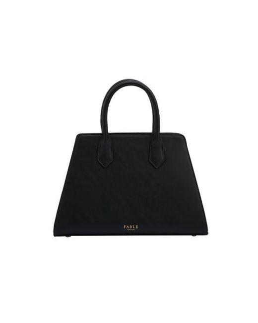 Fable England Black Grace Structured Tote