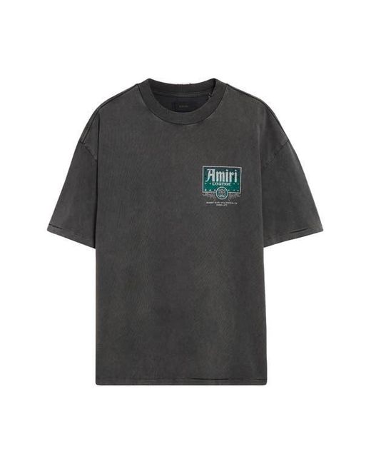 Amiri Lounge Crystal Embellished Cotton Graphic T-Shirt in