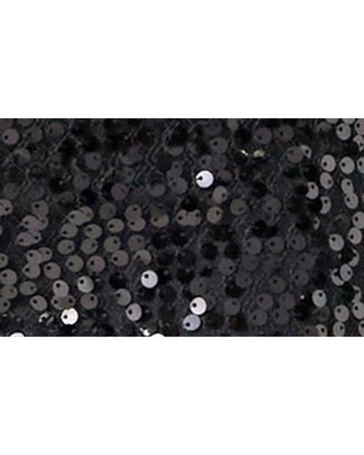 Endless Rose Black Sequin Flare Pants