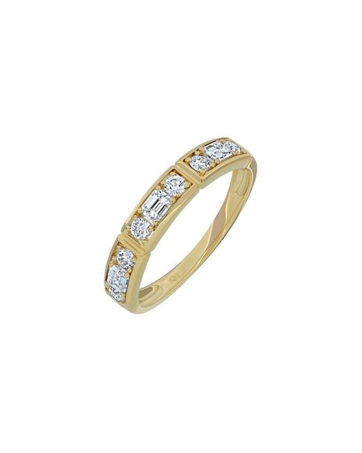 Bony Levy Metallic Maya Mixed Diamond Stacking Ring