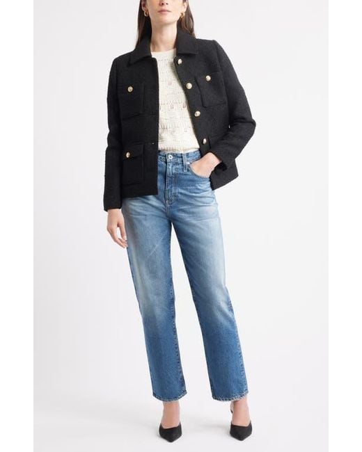 Caslon Black Bouclé Jacket