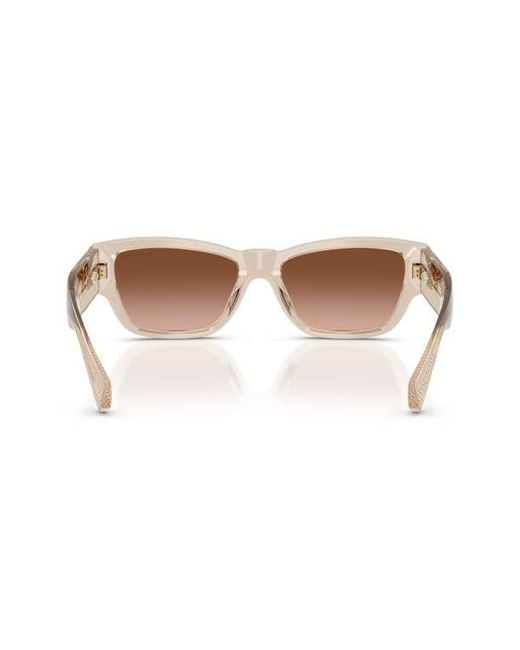 Tiffany & Co Brown 54Mm Rectangular Sunglasses