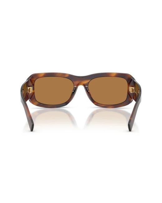 Dolce & Gabbana Brown 57Mm Rectangular Sunglasses for men