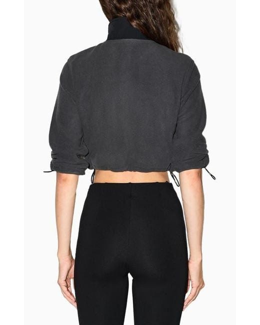 Skims Black Shrunken Zip Jacket