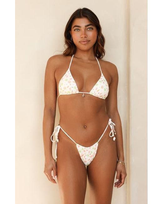Dippin' Daisy's Natural Palm Triangle Bikini Top