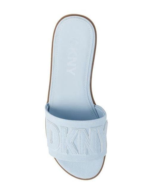 DKNY White Willow Slide Sandal