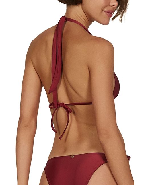 ViX Red Paula Solid Bikini Top