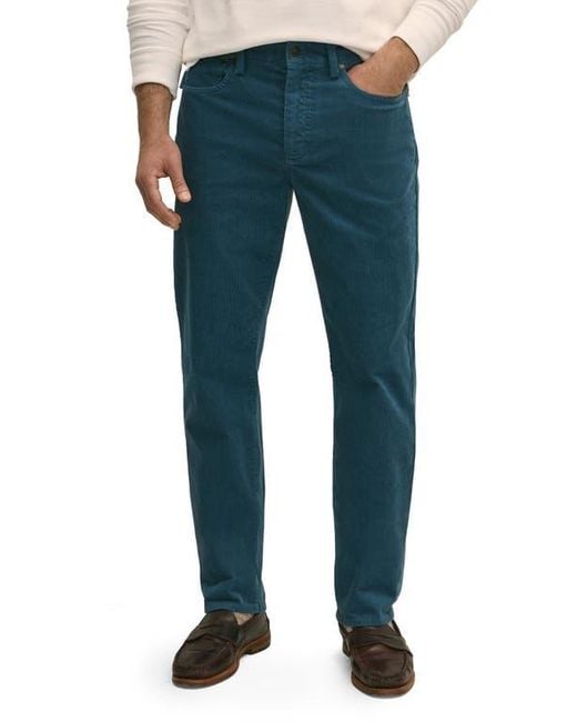 Brooks Brothers Men's Blue Stretch Cotton Corduroy Five Pocket Pants