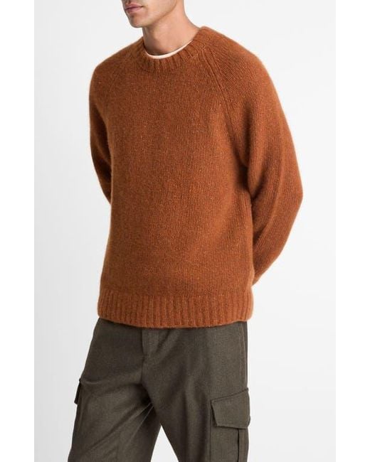 Vince Brown Donegal Raglan Sweater for men