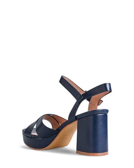 Touch Ups Blue Toby Ankle Strap Platform Sandal