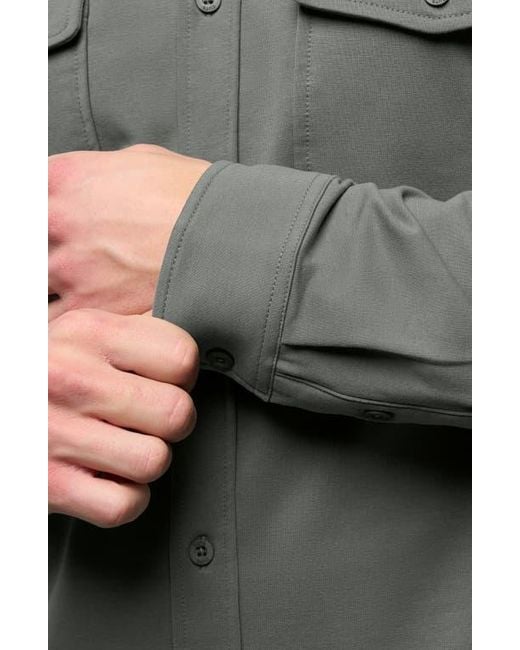 Cuts Gray Hyperloop Overshirt for men