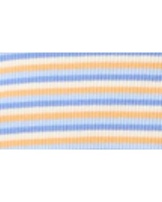 Rip Curl Blue Las Dalias One Shoulder Tank