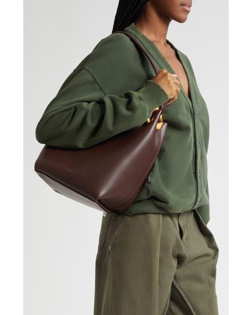 J.W. Anderson Brown Small Jwa Corner Leather Bucket Tote