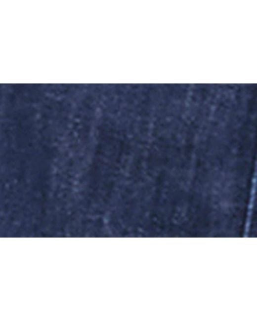 PAIGE Blue Anessa Belted High Waist A-line Denim Shorts