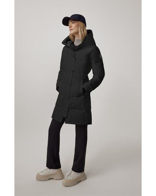 Canada Goose Black Shelburne Water Resistant 625 Fill Power Down Parka