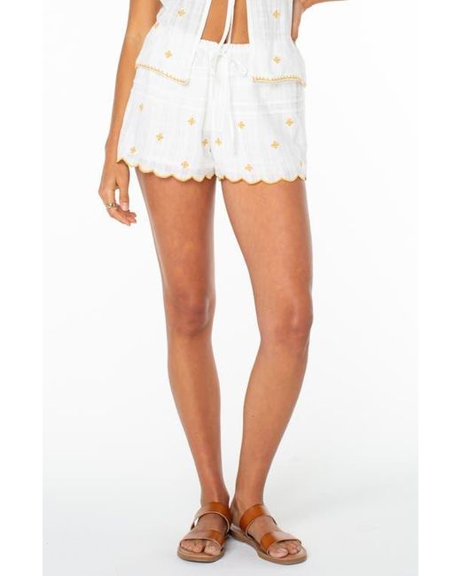 Roxy White Full Bloom Halter Top