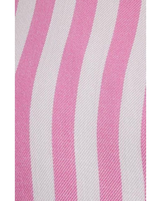 Beach Lunch Lounge Red Candace Stripe Button-Up Shirt