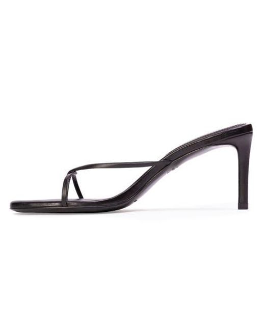 Black Suede Studio Metallic Gem 65 Sandal