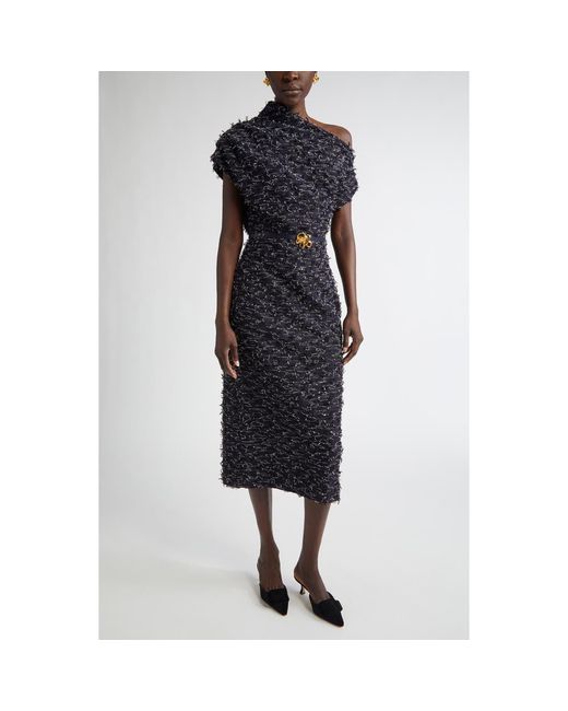 Randy Asymmetry buckle tweed dress ランディー Randy Asymmetry buckle tweed dress ランディー randy