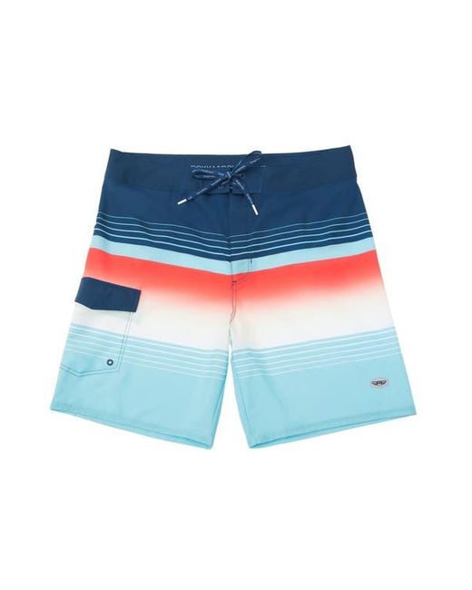 Rokka&Rolla Blue 4-Way Stretch Performance Board Shorts for men