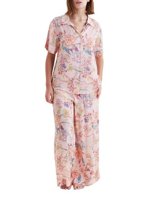 Papinelle Women's Pink Bailey Floral Print Pajamas