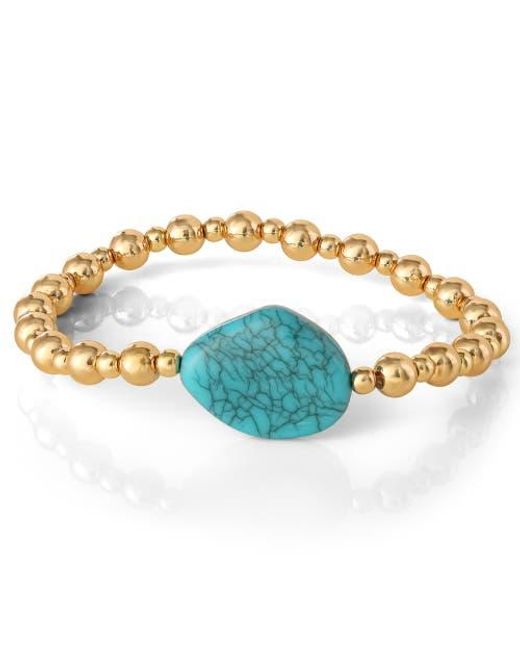 Jessica Simpson Metallic 3-Piece Beaded Stretch Bracelet Set