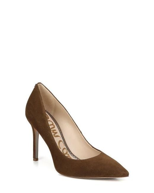Sam Edelman Brown Hazel Pointed Toe Pump